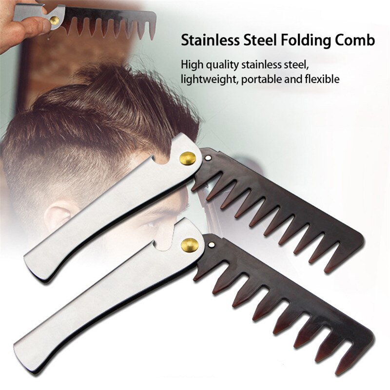 Hair Comb New Men's Dedicated Stainless Steel