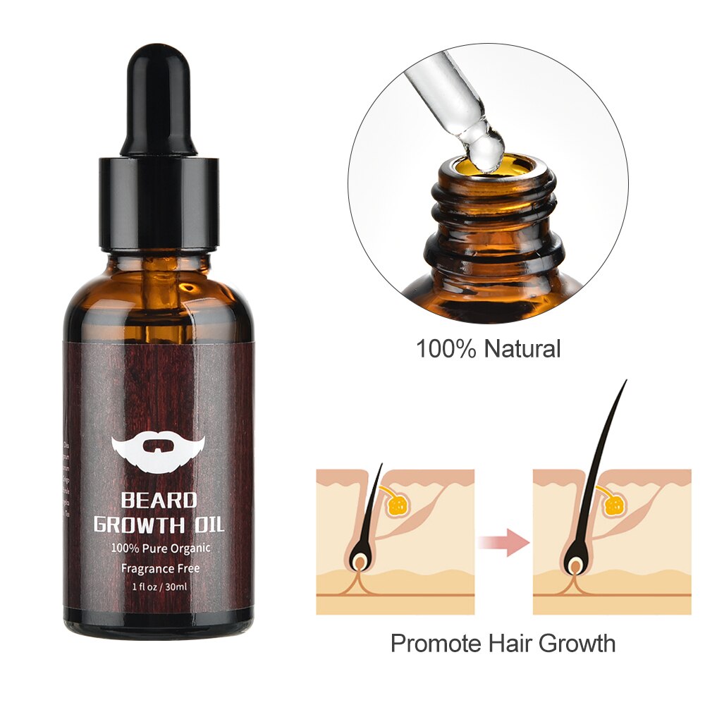 Men Beard Growth Kit Essential Oil