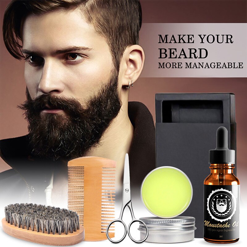 Men's Beard Set 5 Pieces Beard Kit