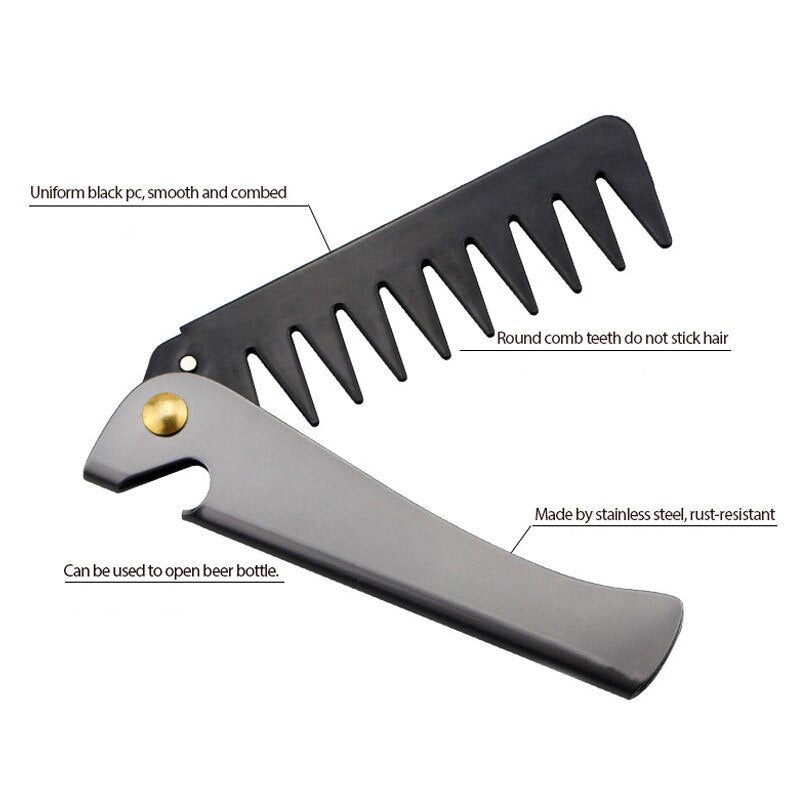 Hair Comb New Men's Dedicated Stainless Steel