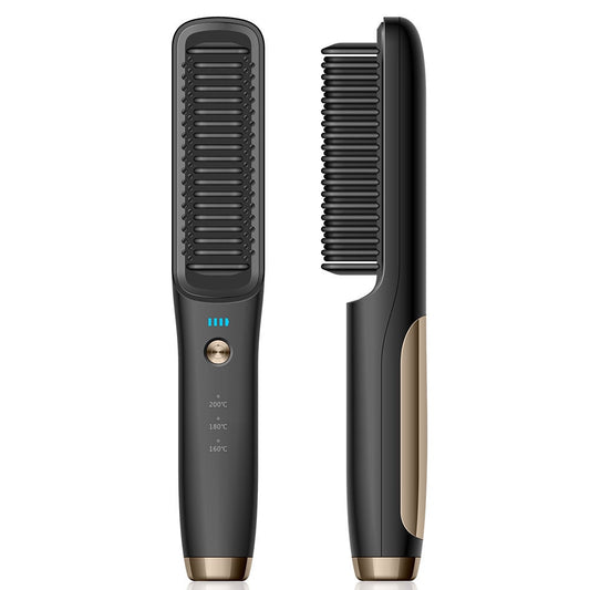 New Wireless Hair Straightener Brush Portable